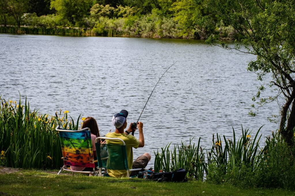 Wake and Lake RV Resort Fishing and Swimming